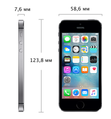 Вес и размеры iPhone 5s
