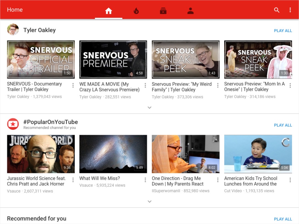 iOS-приложение YouTube теперь полностью поддерживает iPad Pro