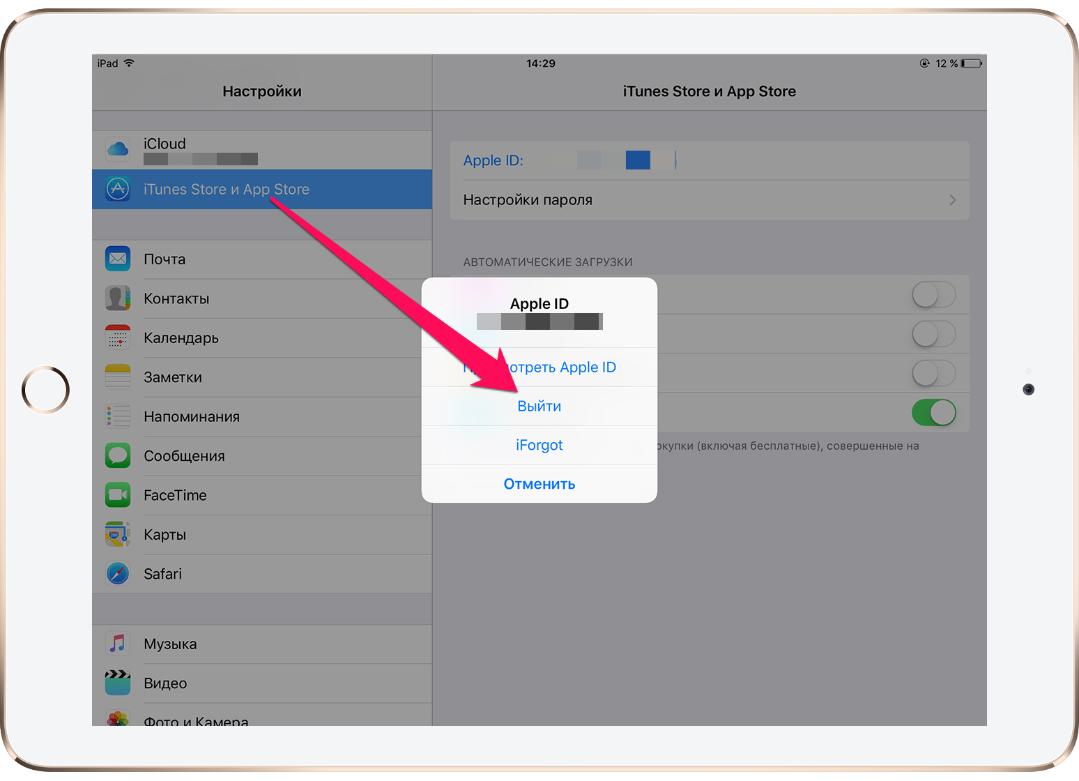 Поменять apple. Учетная запись на айпаде. Изменить пароль на айпаде. Подписки на айпаде. Как поменять учетную запись на айпаде.